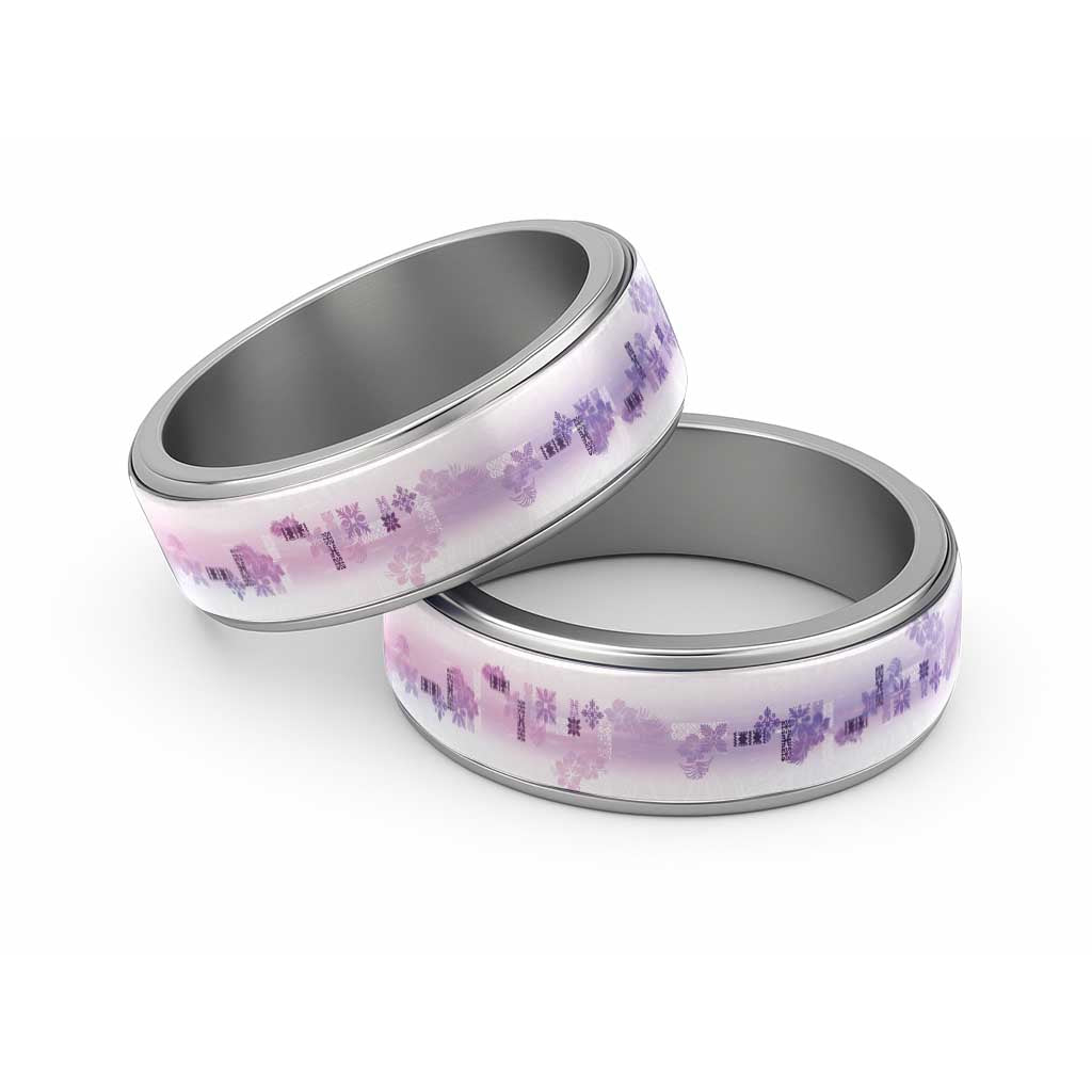 Hawaiian Quilt Classic Ring Vintage Pattern Galaxy - Polynesian Pride