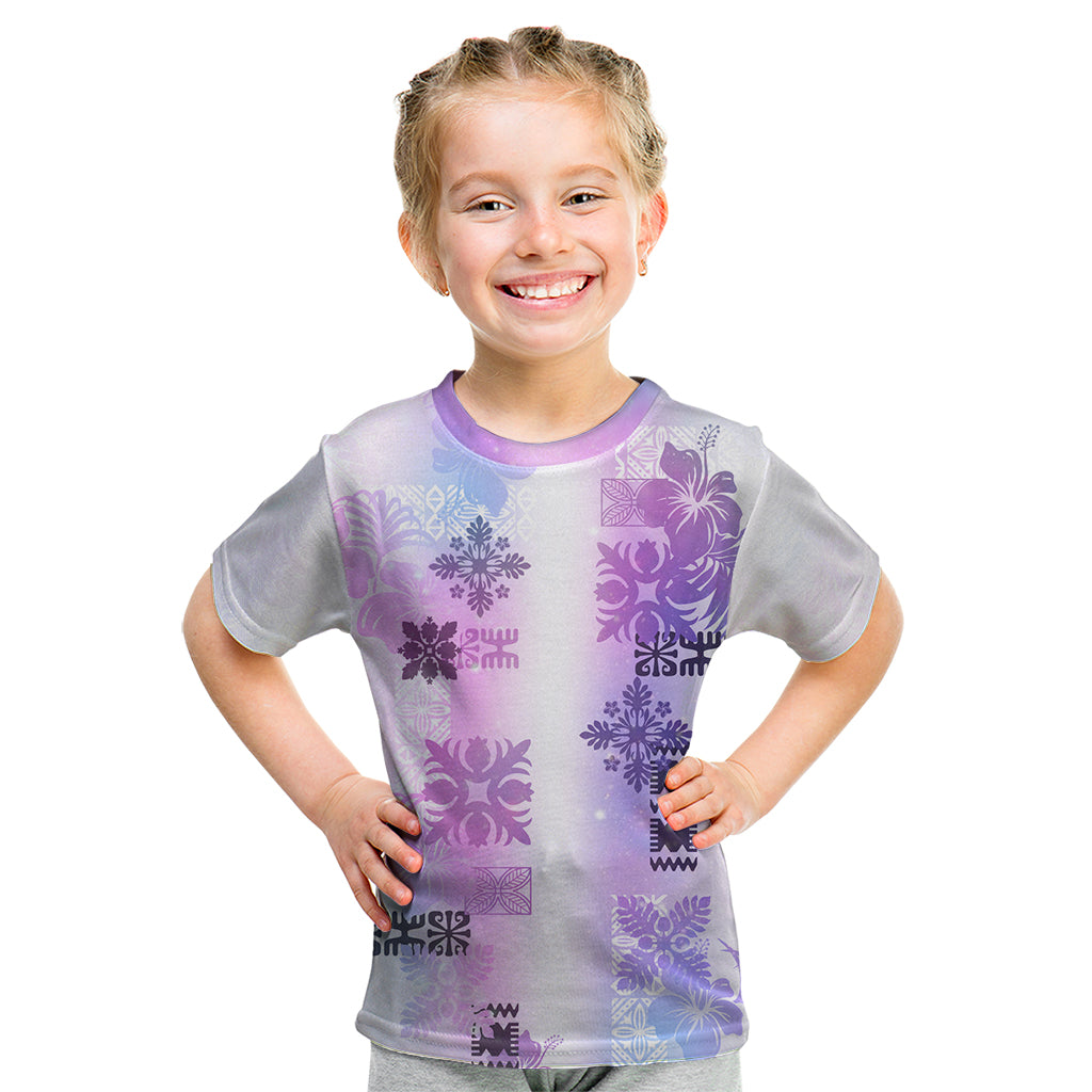 Hawaiian Quilt Kid T Shirt Vintage Pattern Galaxy LT05 Galaxy - Polynesian Pride