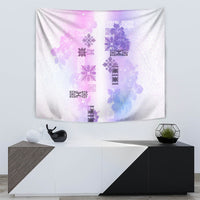 Hawaiian Quilt Tapestry Vintage Pattern Galaxy LT05 - Polynesian Pride