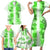 Hawaiian Quilt Family Matching Short Sleeve Bodycon Dress and Hawaiian Shirt Vintage Pattern Green LT05 - Polynesian Pride