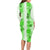 Hawaiian Quilt Long Sleeve Bodycon Dress Vintage Pattern Green LT05 - Polynesian Pride