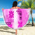 Hawaiian Quilt Beach Blanket Vintage Pattern Pink LT05 - Polynesian Pride