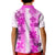 Hawaiian Quilt Kid Polo Shirt Vintage Pattern Pink LT05 - Polynesian Pride