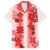 Hawaiian Quilt Family Matching Short Sleeve Bodycon Dress and Hawaiian Shirt Vintage Pattern Red LT05 Dad's Shirt - Short Sleeve Red - Polynesian Pride