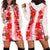 Hawaiian Quilt Hoodie Dress Vintage Pattern Red LT05 - Polynesian Pride