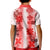 Hawaiian Quilt Kid Polo Shirt Vintage Pattern Red LT05 - Polynesian Pride