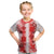 Hawaiian Quilt Kid T Shirt Vintage Pattern Red LT05 Red - Polynesian Pride