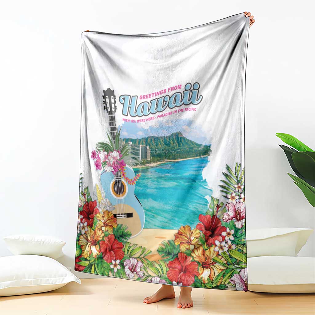Aloha Hawaii Waikiki Beach Landscape Blanket LT05 - Polynesian Pride