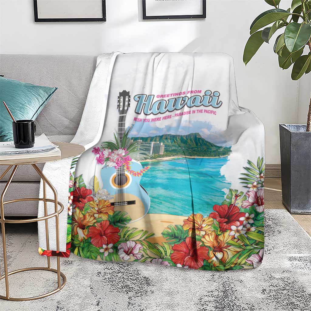 Aloha Hawaii Waikiki Beach Landscape Blanket LT05 - Polynesian Pride