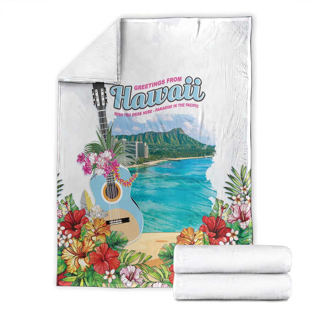Aloha Hawaii Waikiki Beach Landscape Blanket LT05 - Polynesian Pride