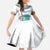 Aloha Hawaii Waikiki Beach Landscape Family Matching Summer Maxi Dress and Hawaiian Shirt