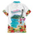 Aloha Hawaii Waikiki Beach Landscape Family Matching Summer Maxi Dress and Hawaiian Shirt