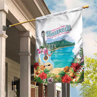 Aloha Hawaii Waikiki Beach Landscape Garden Flag LT05 House Flag White - Polynesian Pride