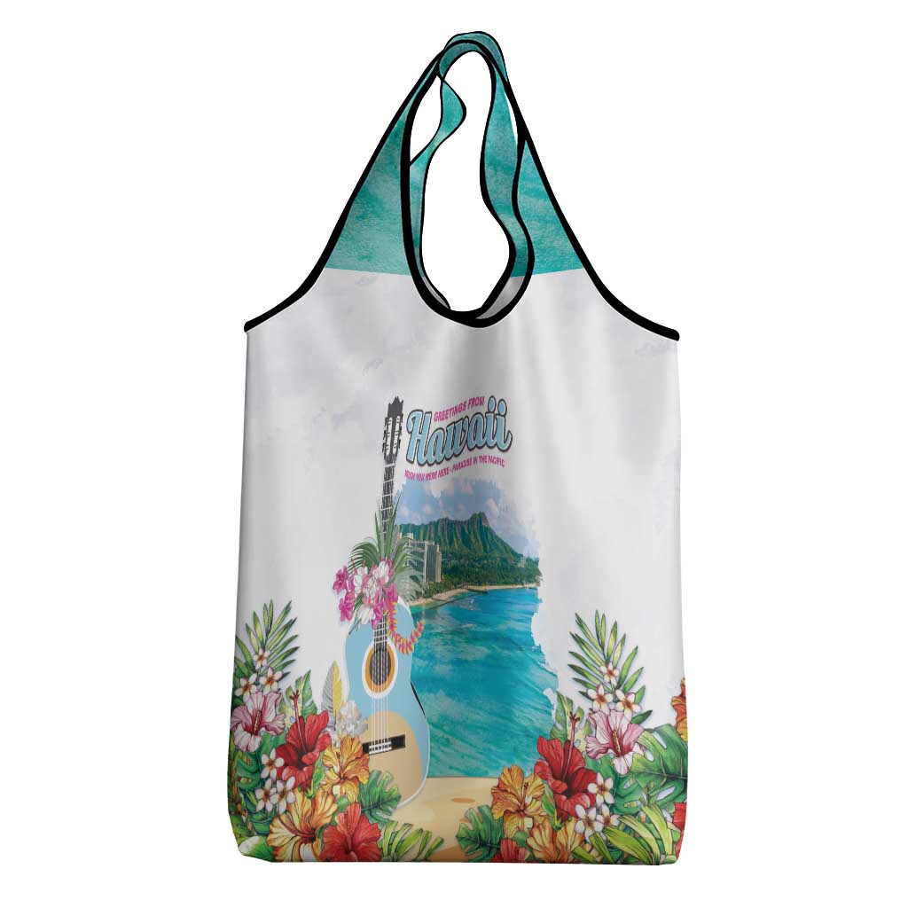 Aloha Hawaii Waikiki Beach Landscape Grocery Bag LT05 - Polynesian Pride