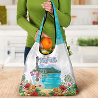 Aloha Hawaii Waikiki Beach Landscape Grocery Bag LT05 - Polynesian Pride