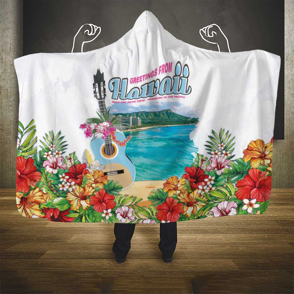 Aloha Hawaii Waikiki Beach Landscape Hooded Blanket LT05 - Polynesian Pride