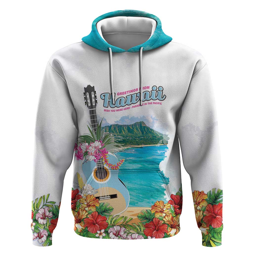 Aloha Hawaii Waikiki Beach Landscape Hoodie