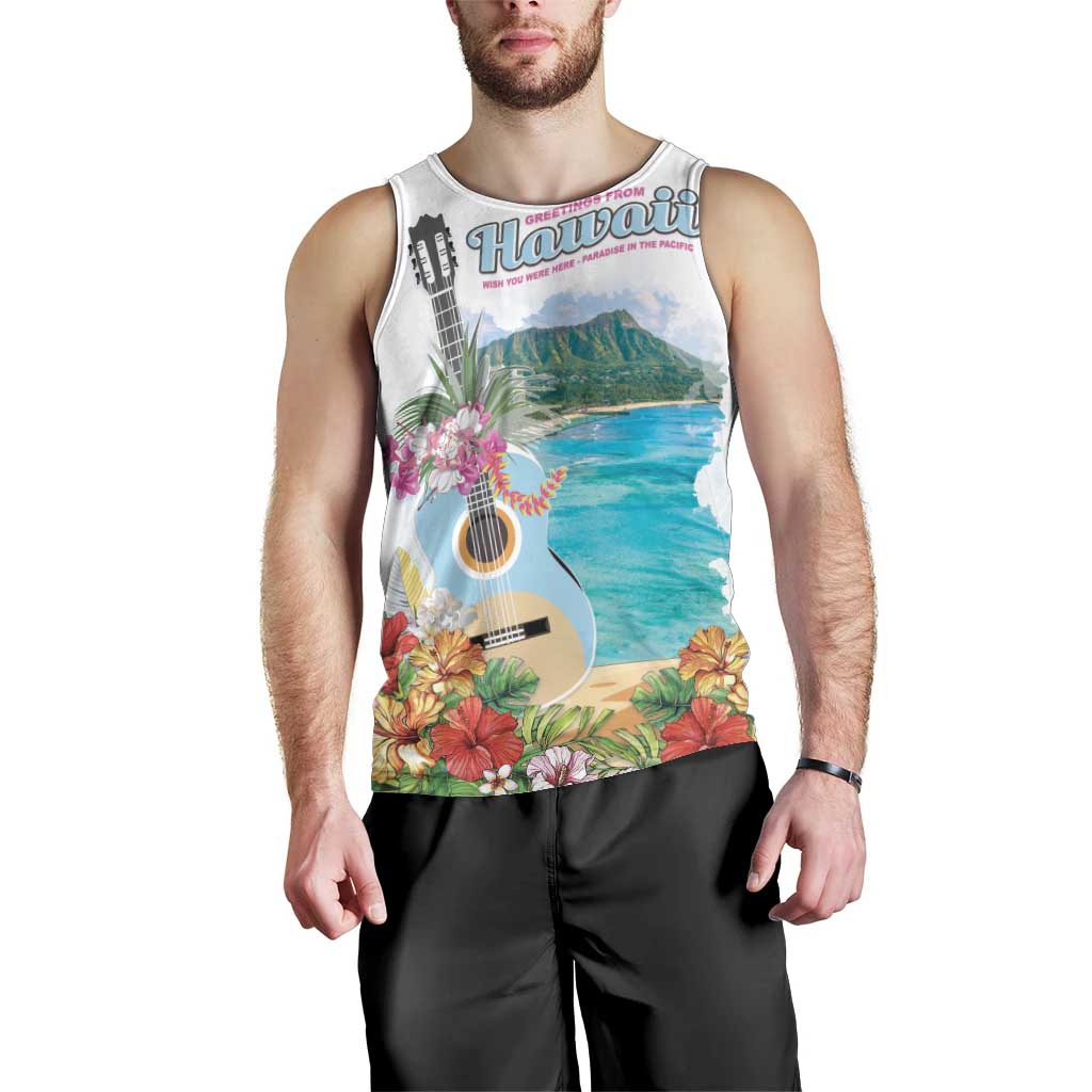 Aloha Hawaii Waikiki Beach Landscape Men Tank Top LT05 - Polynesian Pride