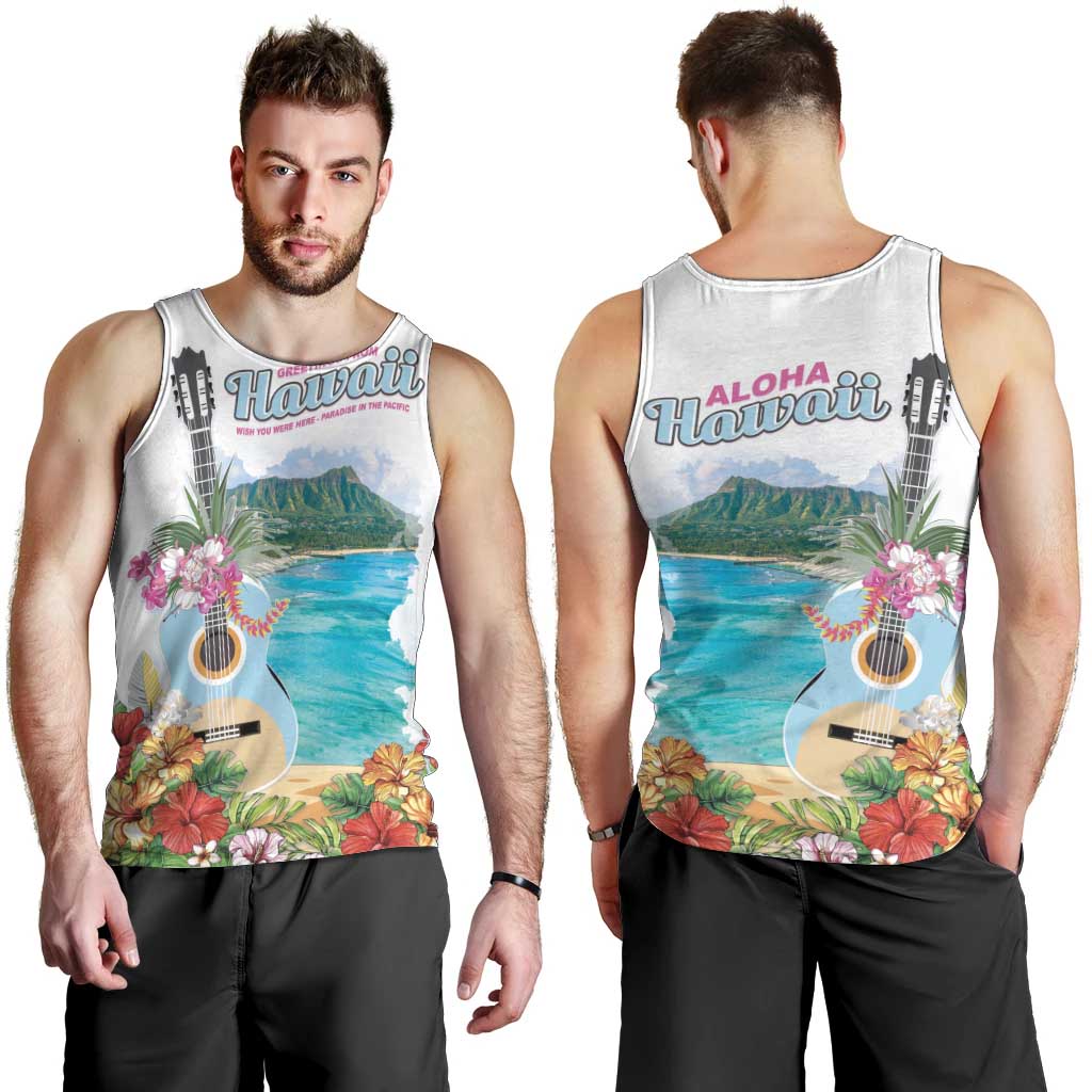 Aloha Hawaii Waikiki Beach Landscape Men Tank Top LT05 - Polynesian Pride
