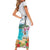 Aloha Hawaii Waikiki Beach Landscape Short Sleeve Bodycon Dress