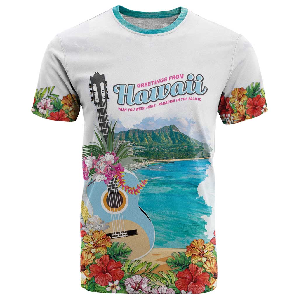 Aloha Hawaii Waikiki Beach Landscape T Shirt