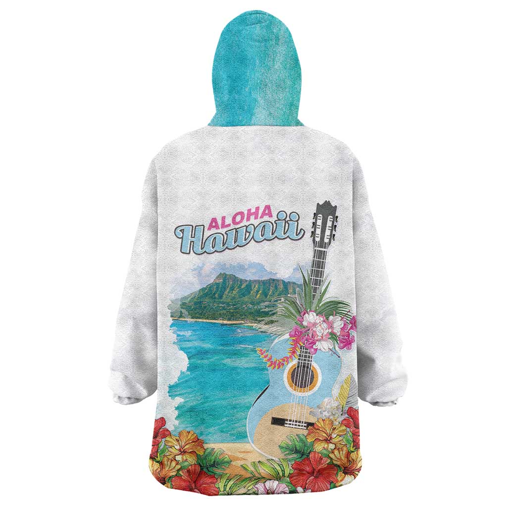Aloha Hawaii Waikiki Beach Landscape Wearable Blanket Hoodie LT05 - Polynesian Pride