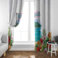Aloha Hawaii Waikiki Beach Landscape Window Curtain LT05 - Polynesian Pride