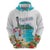 Aloha Hawaii Waikiki Beach Landscape Zip Hoodie