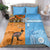 Custom Fiji Tapa And Australia Aboriginal Together Bedding Set LT05 - Polynesian Pride