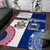 Custom Samoa And USA Together Area Rug LT05 Blue - Polynesian Pride