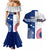 Custom Samoa And USA Together Couples Matching Mermaid Dress and Hawaiian Shirt LT05 - Polynesian Pride