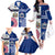 Custom Samoa And USA Together Family Matching Off Shoulder Long Sleeve Dress and Hawaiian Shirt LT05 - Polynesian Pride