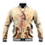 Tonga Women's Day Baseball Jacket With Polynesian Pattern LT05 Unisex Beige - Polynesian Pride