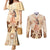 Tonga Women's Day Couples Matching Mermaid Dress and Long Sleeve Button Shirt With Polynesian Pattern LT05 Beige - Polynesian Pride