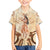 Tonga Women's Day Family Matching Off Shoulder Short Dress and Hawaiian Shirt With Polynesian Pattern LT05 Son's Shirt Beige - Polynesian Pride