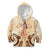 Tonga Women's Day Kid Hoodie With Polynesian Pattern LT05 Hoodie Beige - Polynesian Pride