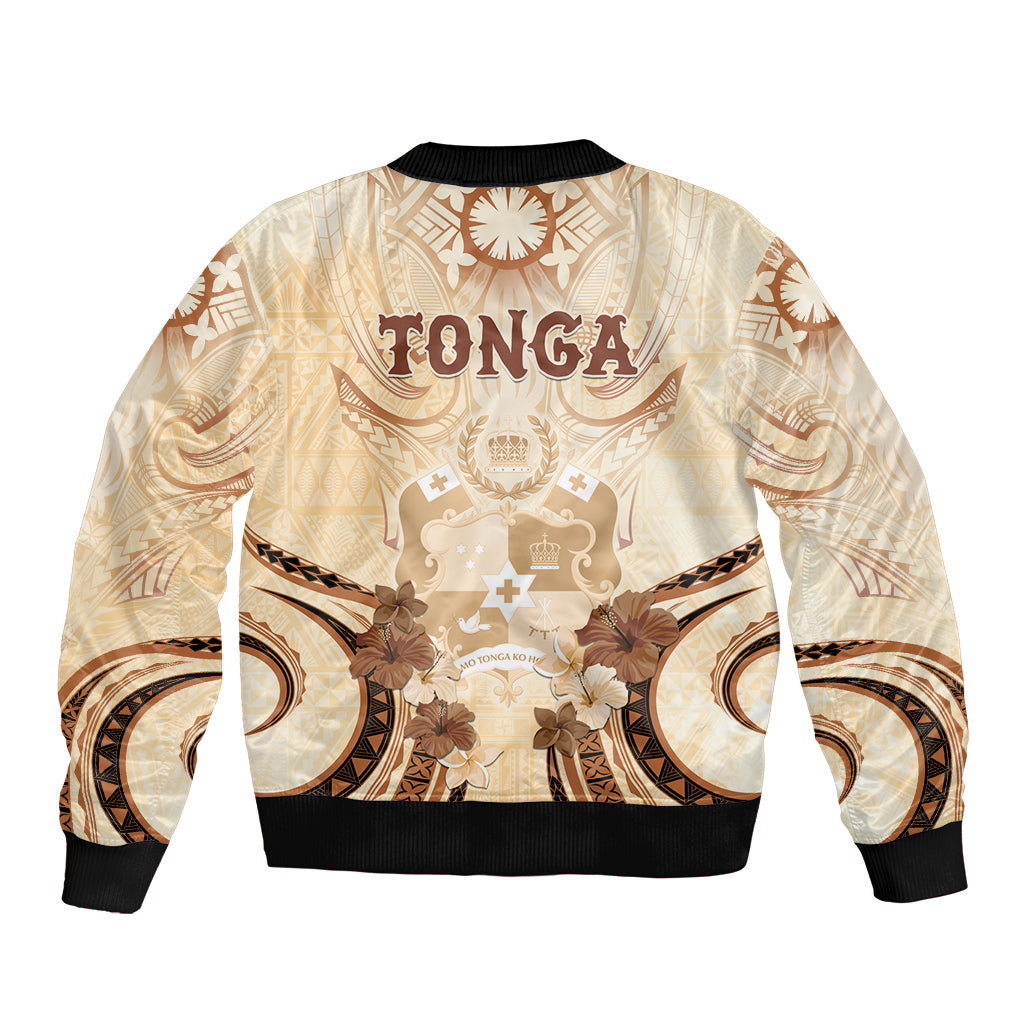 Tonga Women's Day Sleeve Zip Bomber Jacket With Polynesian Pattern LT05 - Polynesian Pride