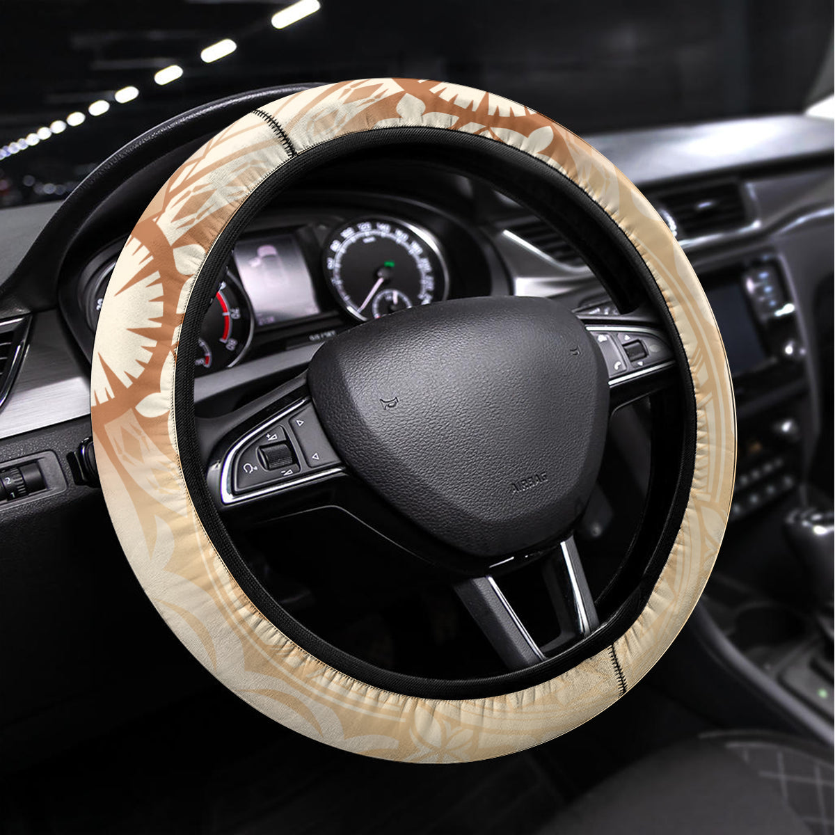 Tonga Women's Day Steering Wheel Cover With Polynesian Pattern