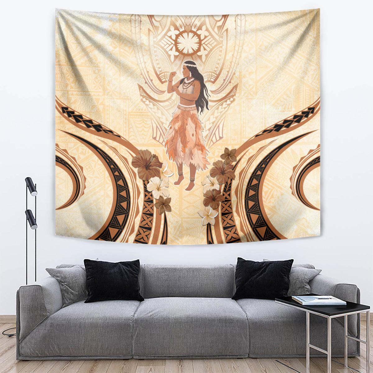 Tonga Women's Day Tapestry With Polynesian Pattern