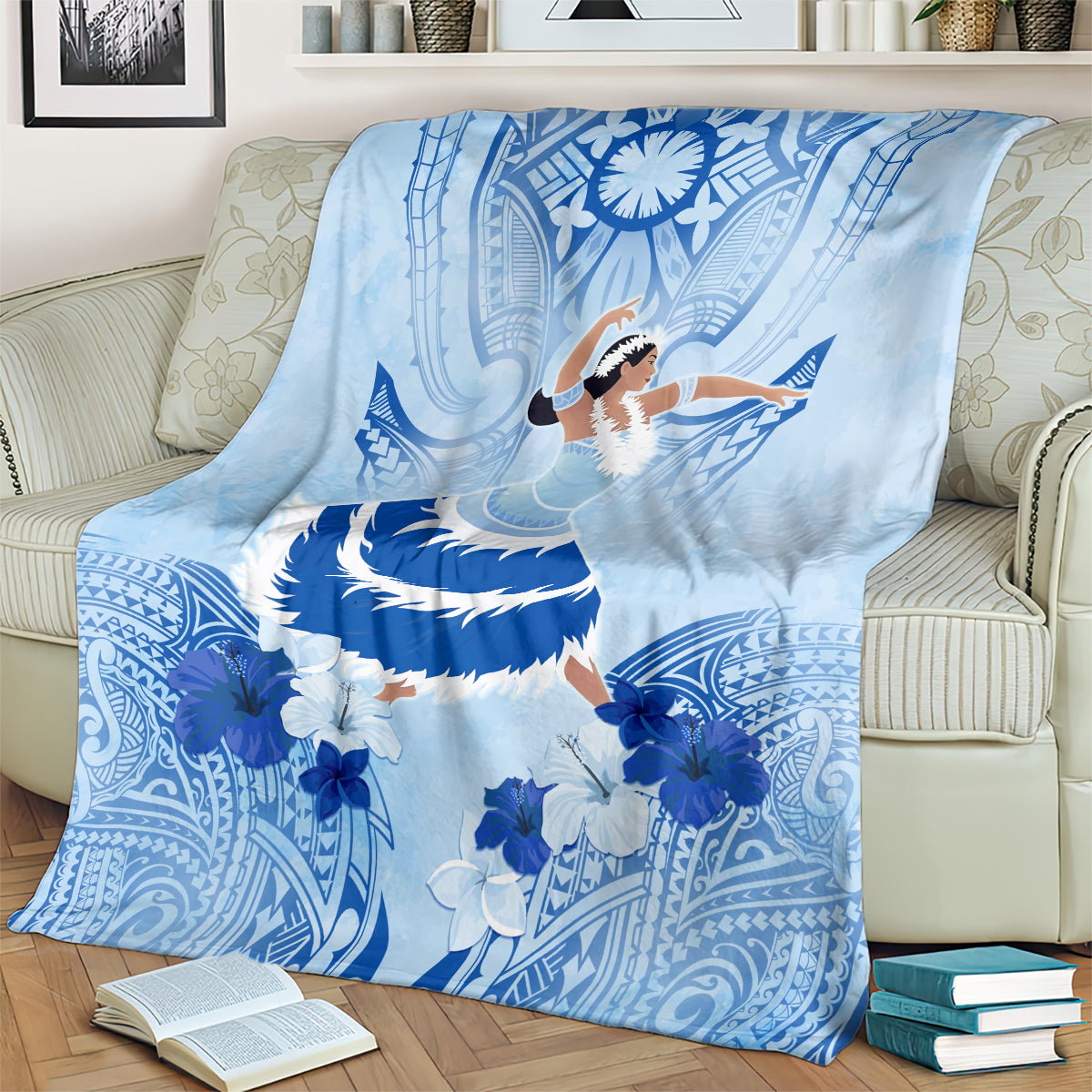 Cook Islands Women's Day Blanket With Polynesian Pattern LT05 - Polynesian Pride