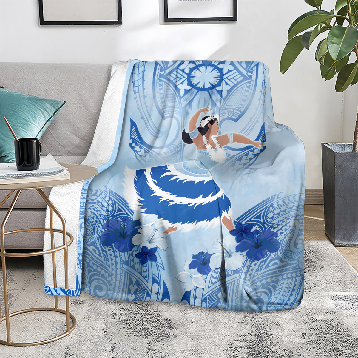 Cook Islands Women's Day Blanket With Polynesian Pattern LT05 - Polynesian Pride