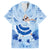 Cook Islands Women's Day Family Matching Long Sleeve Bodycon Dress and Hawaiian Shirt With Polynesian Pattern LT05 Dad's Shirt - Short Sleeve Blue - Polynesian Pride