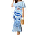 Cook Islands Women's Day Family Matching Mermaid Dress and Hawaiian Shirt With Polynesian Pattern LT05 Mom's Dress Blue - Polynesian Pride