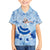 Cook Islands Women's Day Family Matching Off Shoulder Short Dress and Hawaiian Shirt With Polynesian Pattern LT05 Son's Shirt Blue - Polynesian Pride