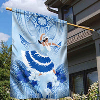 Cook Islands Women's Day Garden Flag With Polynesian Pattern LT05 - Polynesian Pride