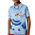 Cook Islands Women's Day Kid Polo Shirt With Polynesian Pattern LT05 Kid Blue - Polynesian Pride