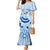 Cook Islands Women's Day Mermaid Dress With Polynesian Pattern LT05 Women Blue - Polynesian Pride