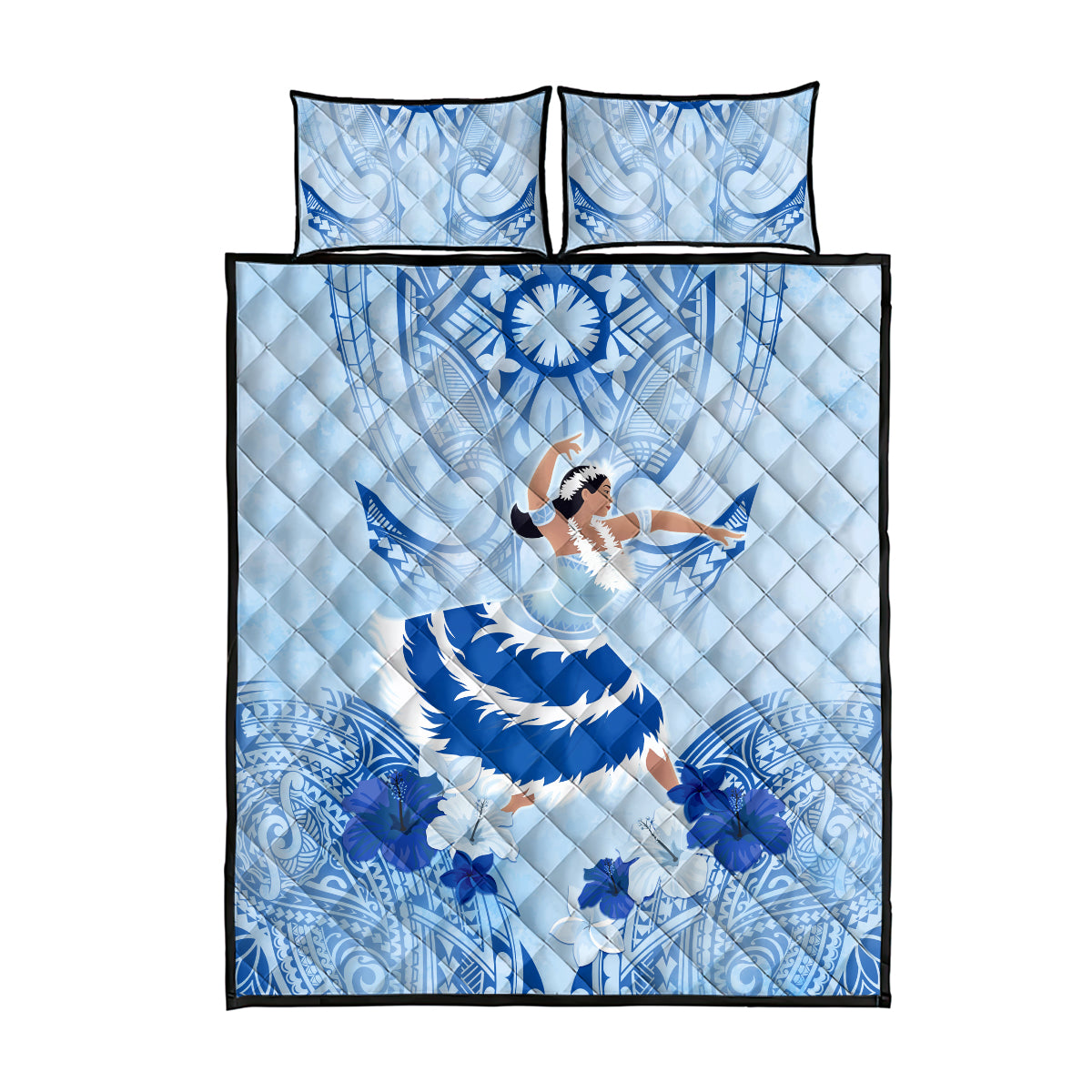 Cook Islands Women's Day Quilt Bed Set With Polynesian Pattern LT05 - Polynesian Pride