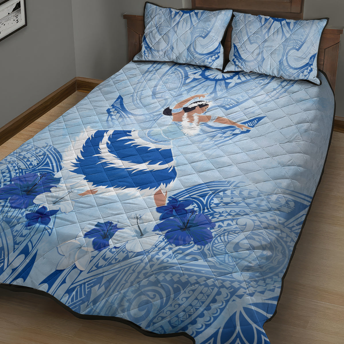 Cook Islands Women's Day Quilt Bed Set With Polynesian Pattern LT05 - Polynesian Pride