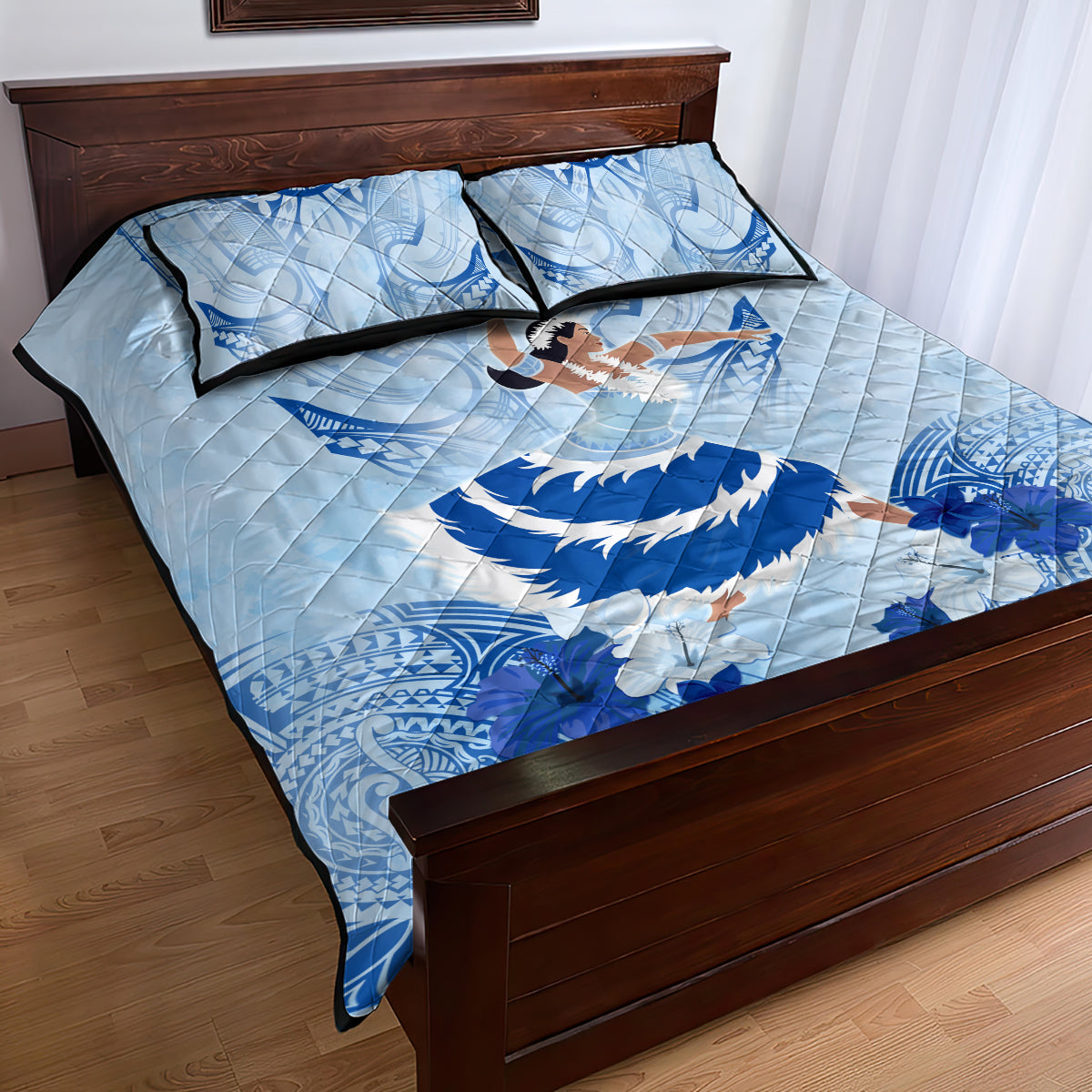 Cook Islands Women's Day Quilt Bed Set With Polynesian Pattern LT05 - Polynesian Pride